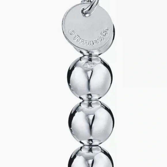 Authenticated Tiffany & Co. HardWear Graduated Ball Necklace in Sterling Silver - Picture 8 of 8